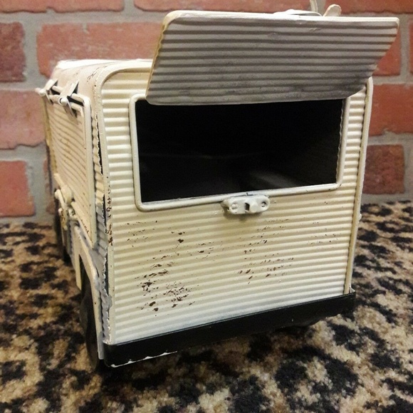 RETRO Metal Vintage ART Food Truck Van Home Decor 12" Toy Display Van Camper FUN - Picture 11 of 11